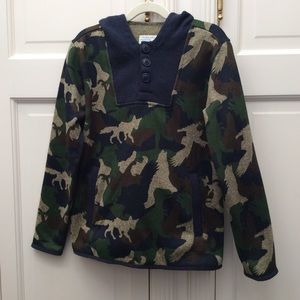 J Crew Crewcuts Animal Pullover Hood Fleece